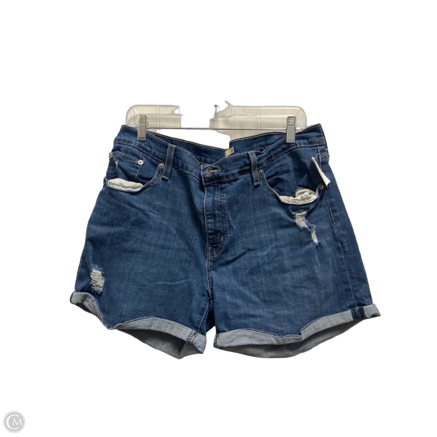 Shorts By Levis In Blue Denim, Size: 18