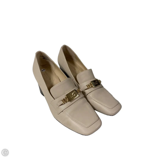 Shoes Heels Block By Liz Claiborne In Beige, Size: 8.5