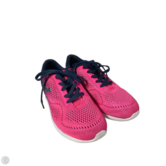 Shoes Athletic By Fila In Blue & Pink, Size: 9