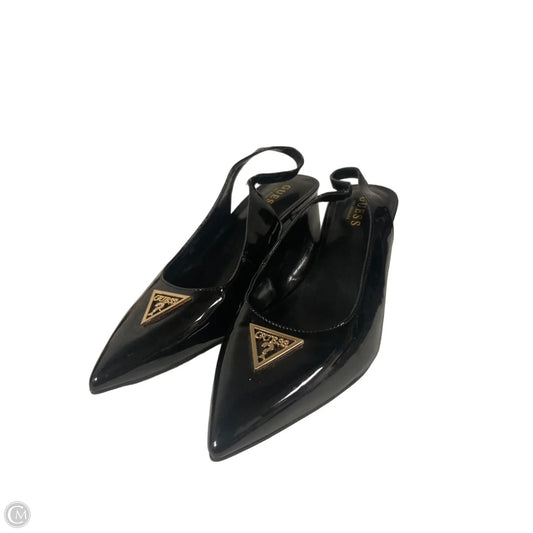 Shoes Heels Block By Guess In Black, Size: 10