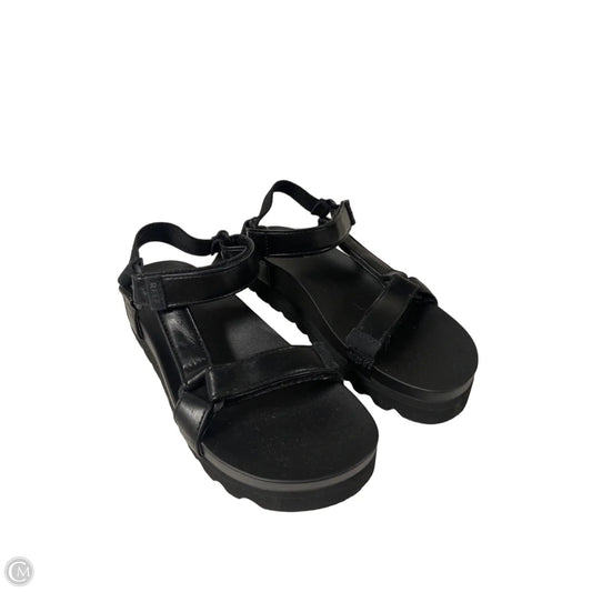 Sandals Flats By Reef In Black, Size: 8