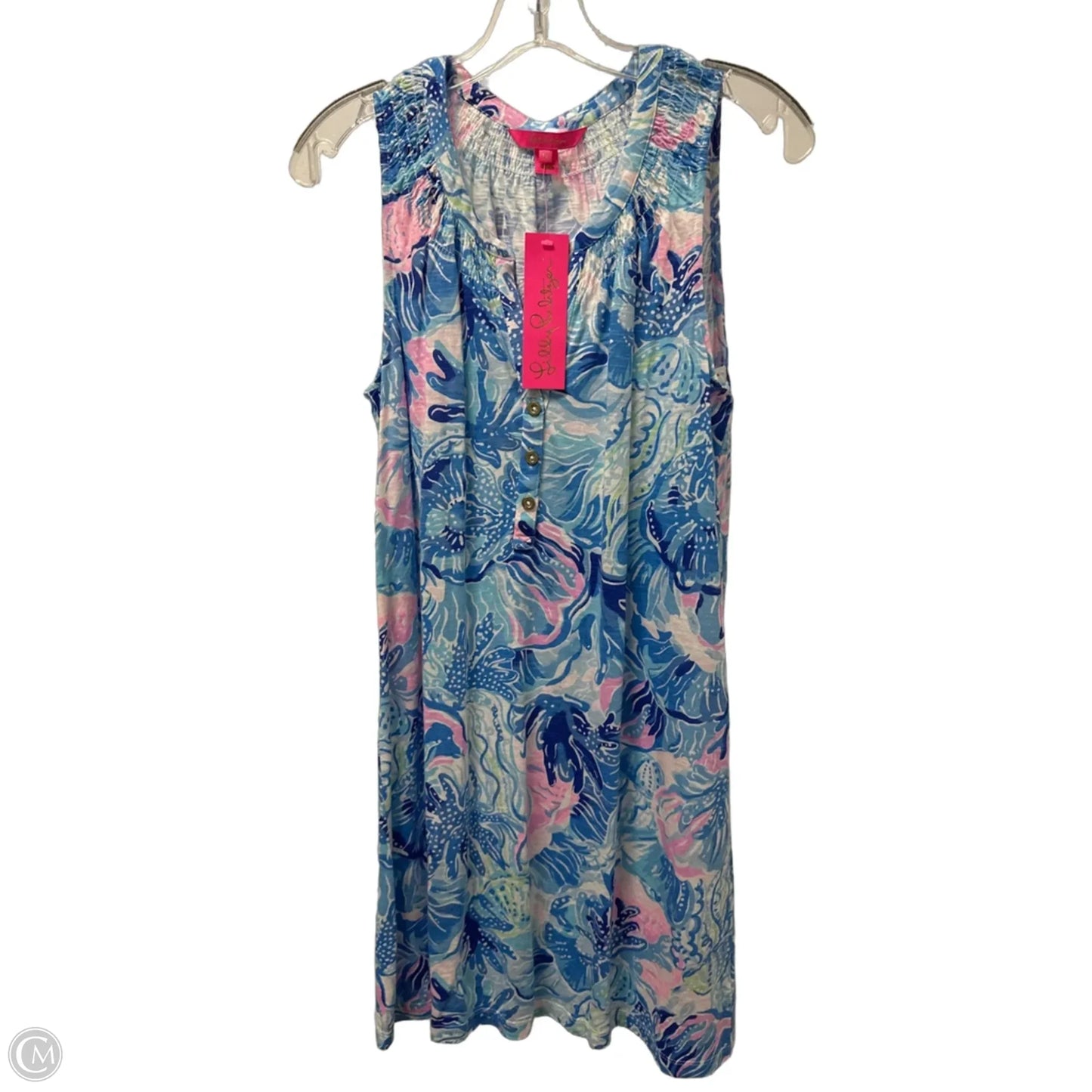 Dress Designer By Lilly Pulitzer In Blue & Pink, Size: M