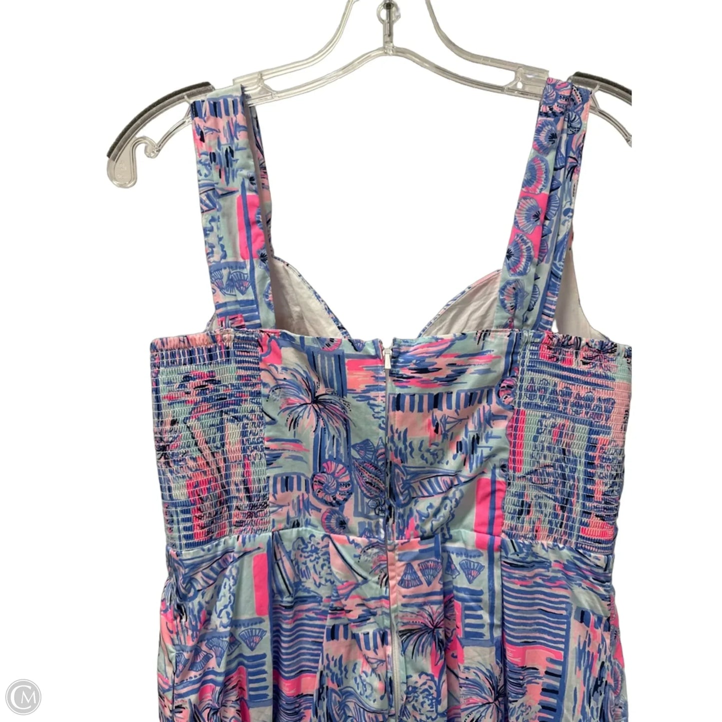 Dress Designer By Lilly Pulitzer In Blue & Pink, Size: M
