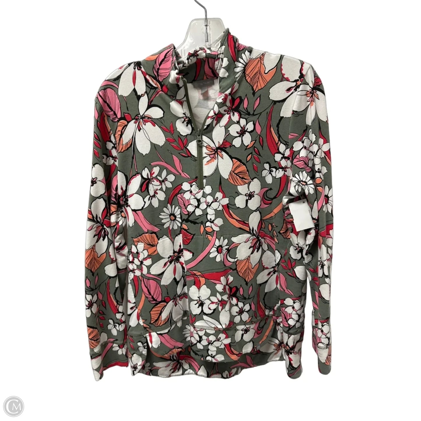 Top Long Sleeve By Talbots In Green, Size: M
