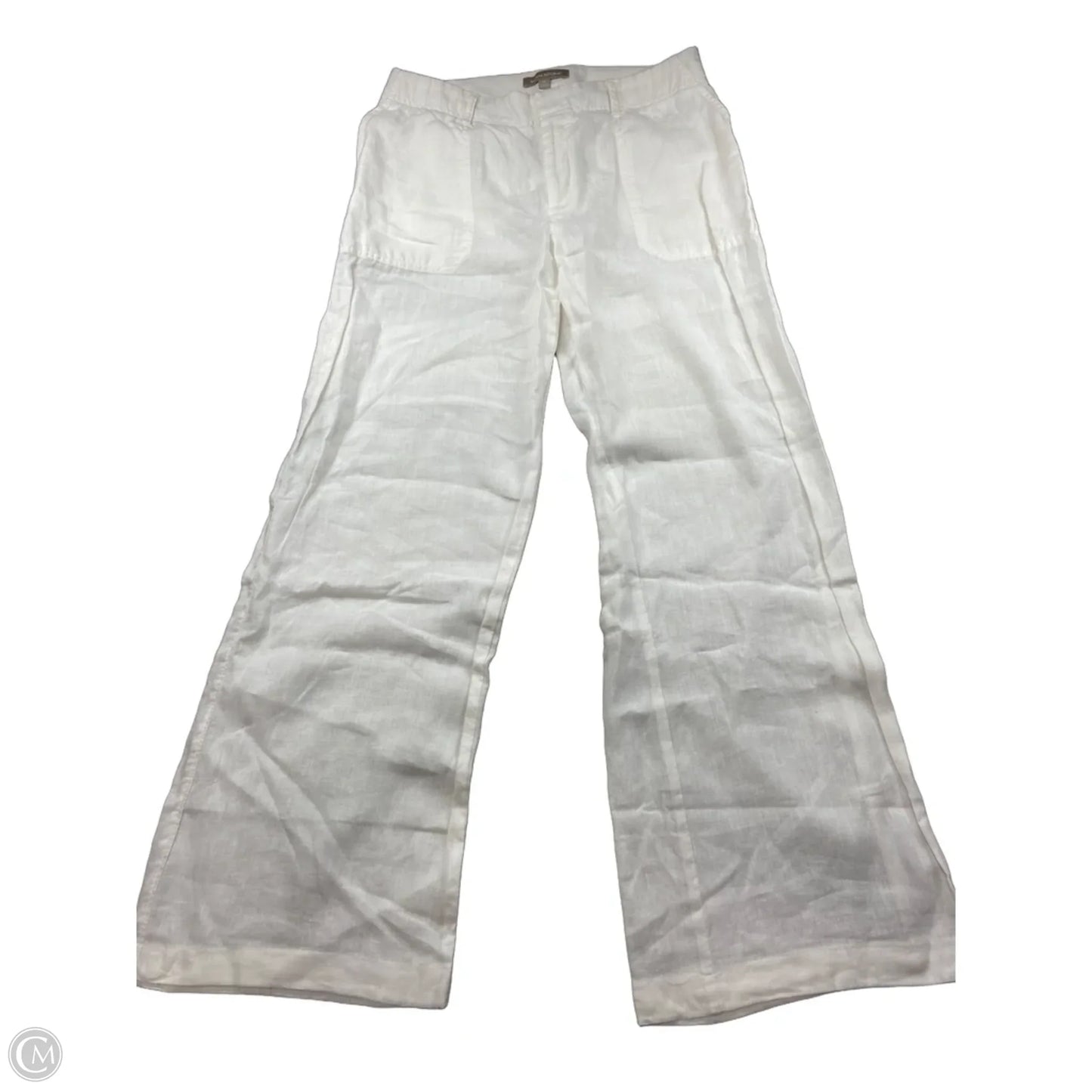 Pants Linen By Banana Republic In White, Size: 14
