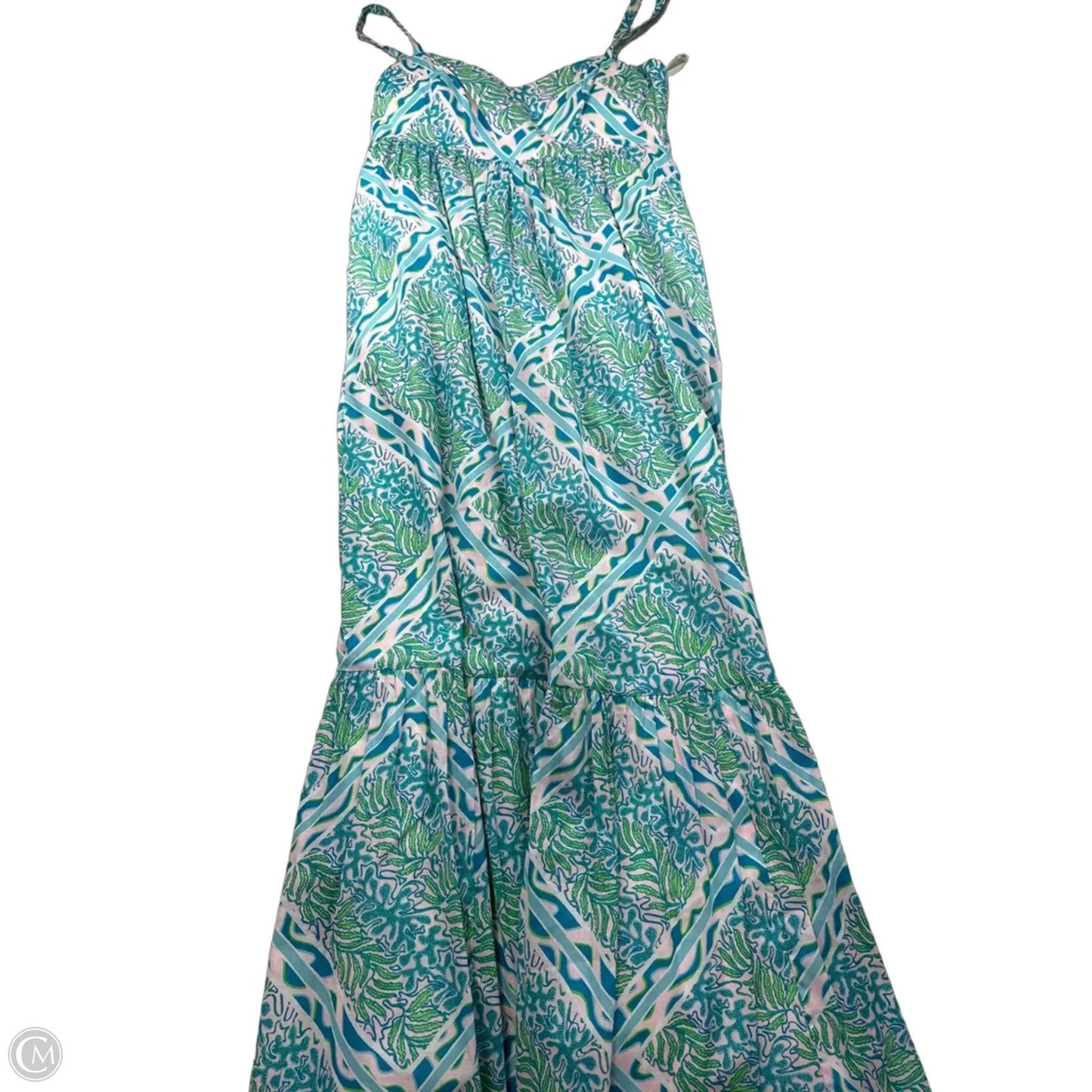 Dress Designer By Lilly Pulitzer In Blue & Green, Size: Xs