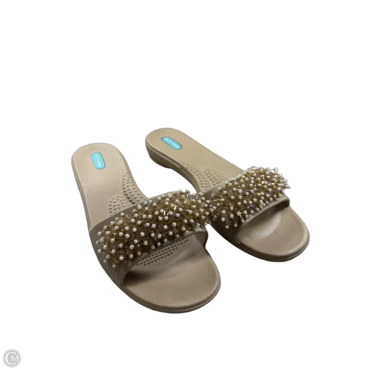 Sandals Flats By Soft Surroundings In Beige, Size: 10