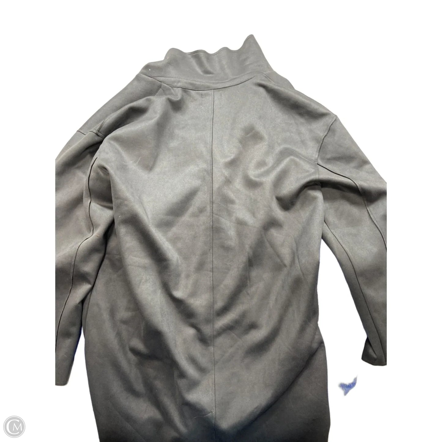 Coat Trench Coat By Primark In Grey, Size: M