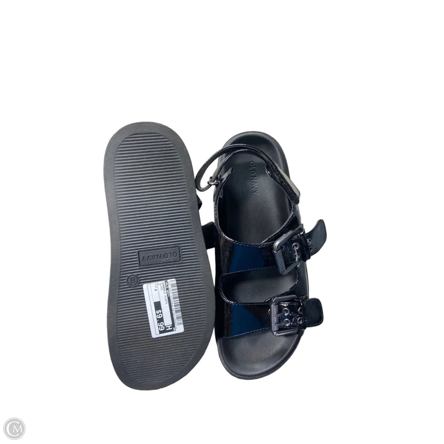 Sandals Flats By Old Navy In Black, Size: 8