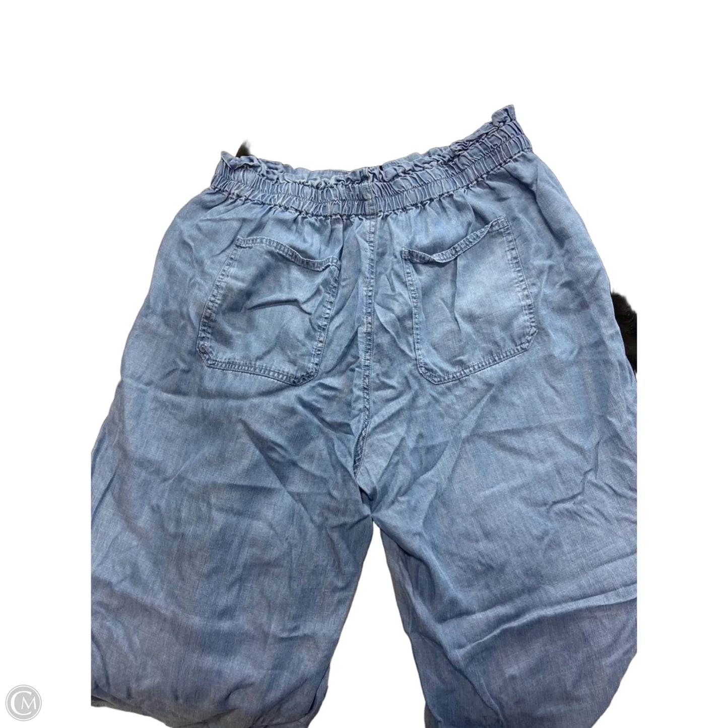 Pants Wide Leg By Liverpool In Blue Denim, Size: 14