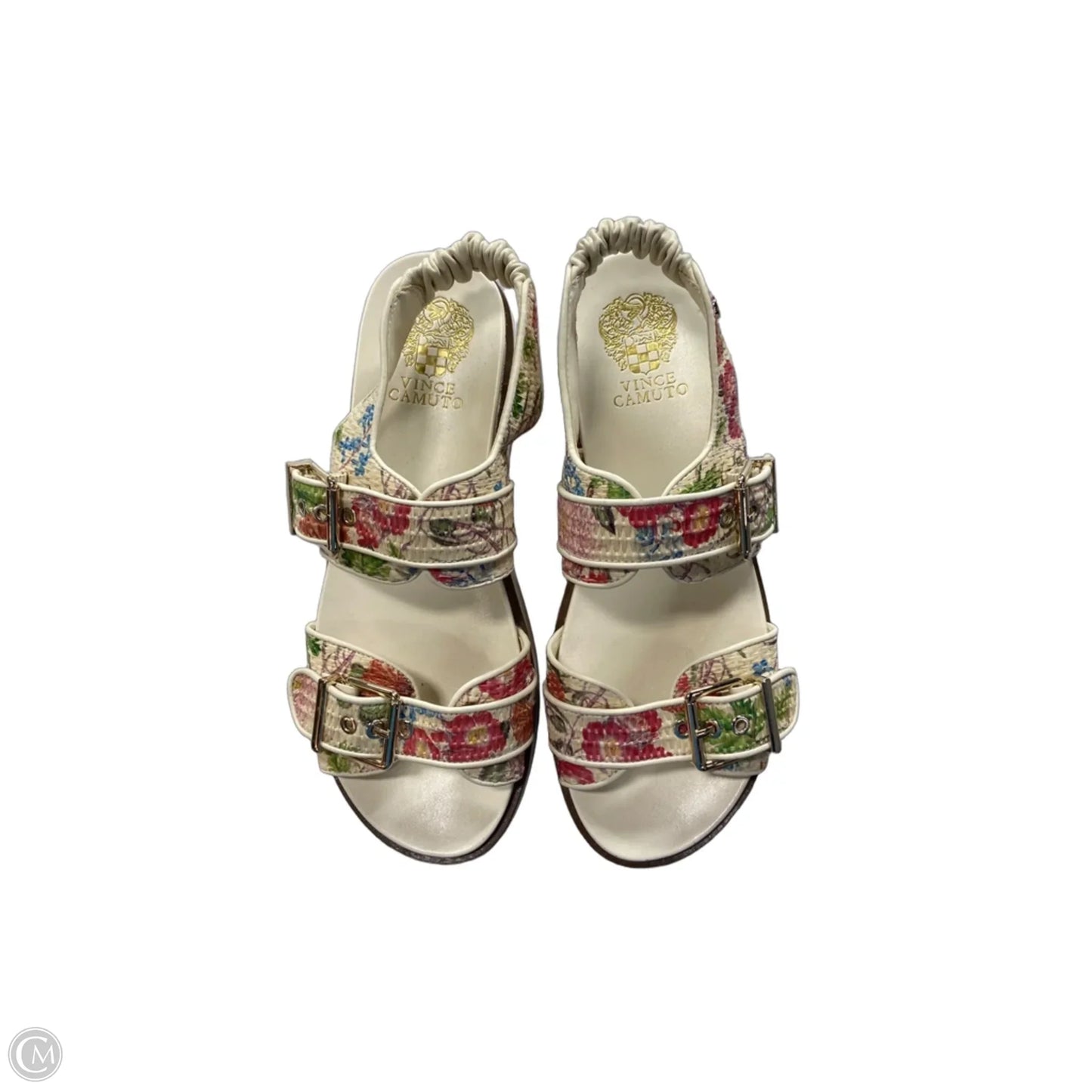 Sandals Flats By Vince Camuto In Floral Print, Size: 9.5