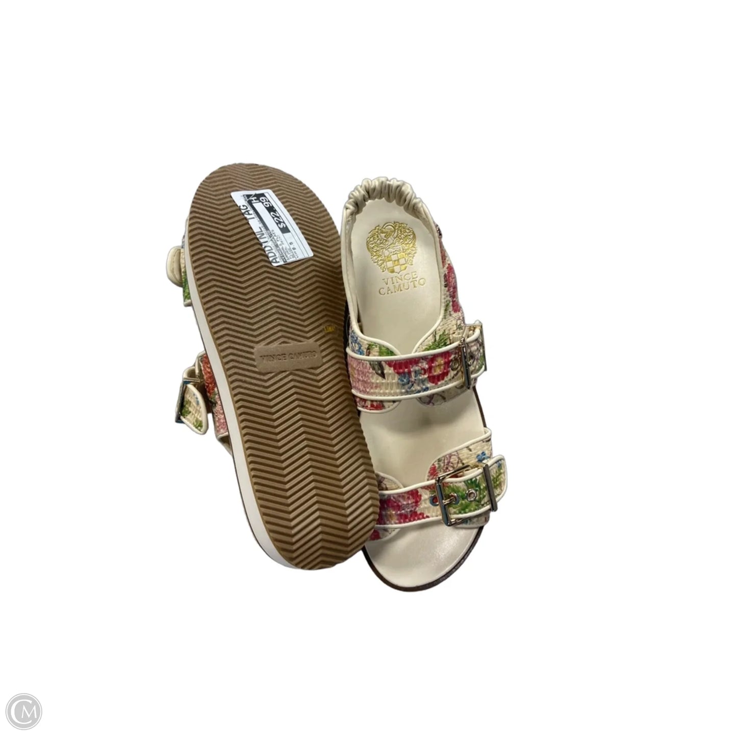 Sandals Flats By Vince Camuto In Floral Print, Size: 9.5