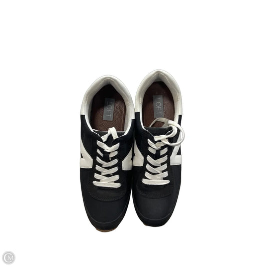Shoes Sneakers By Loft In Black & White, Size: 10