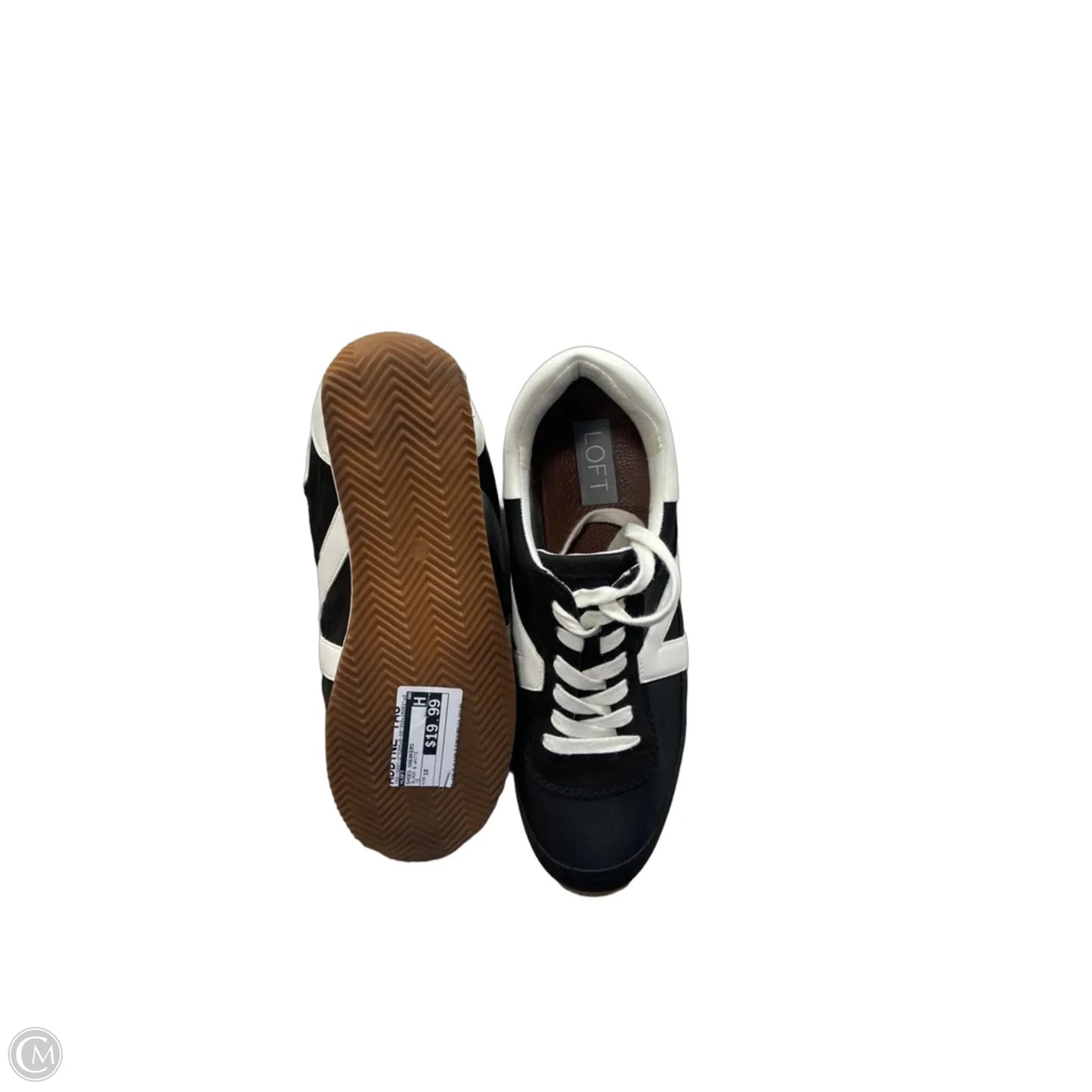 Shoes Sneakers By Loft In Black & White, Size: 10