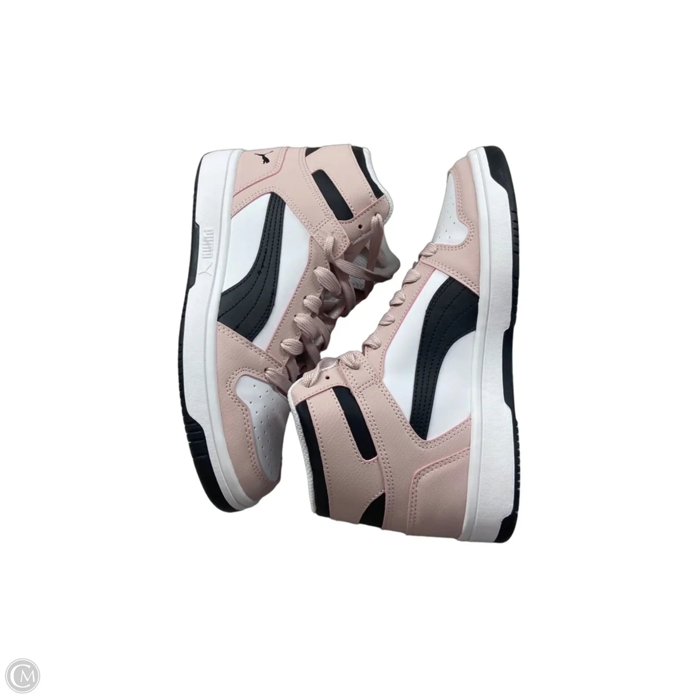 Shoes Sneakers By Puma In Black & Pink, Size: 9
