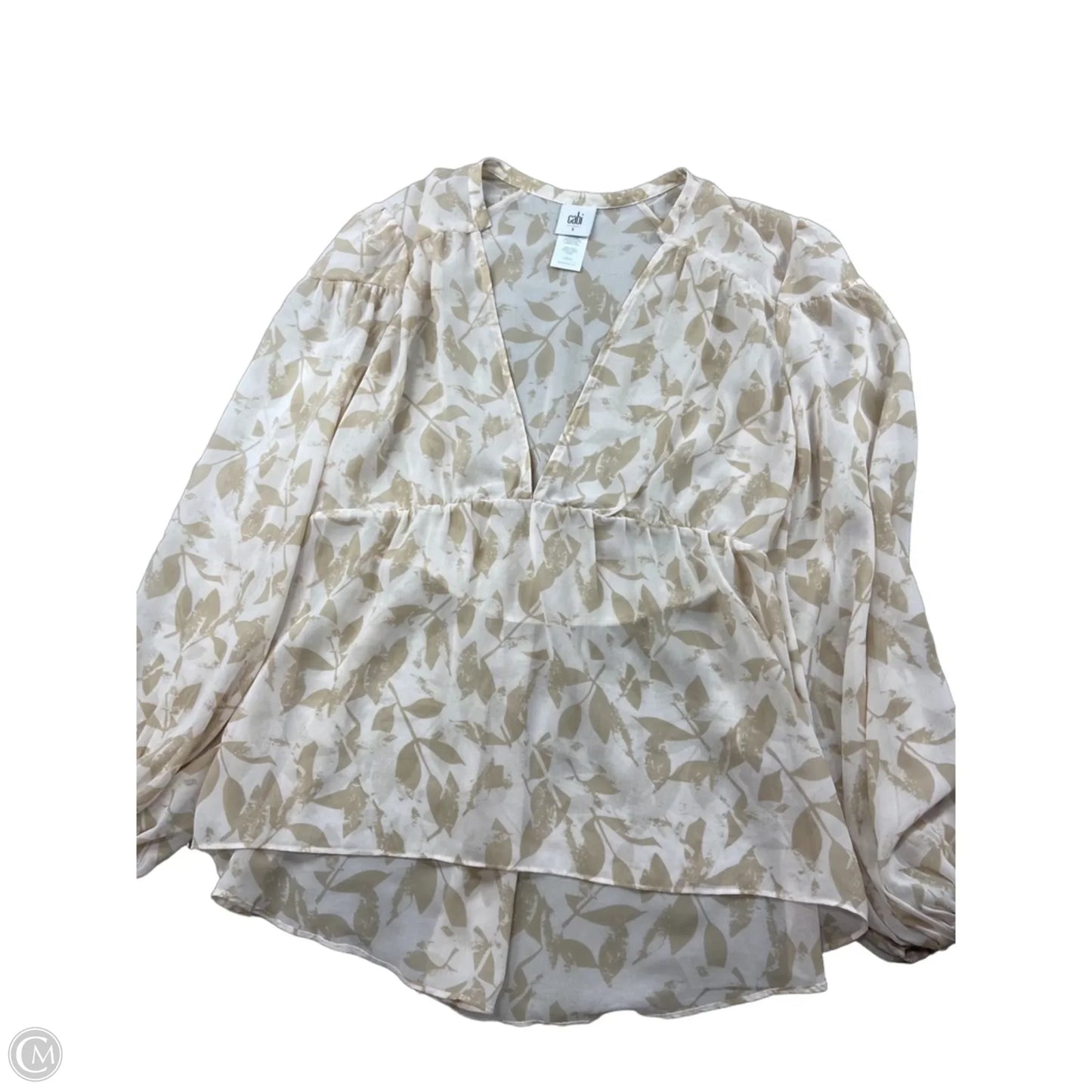 Top Long Sleeve By Cabi In Red, Size: S