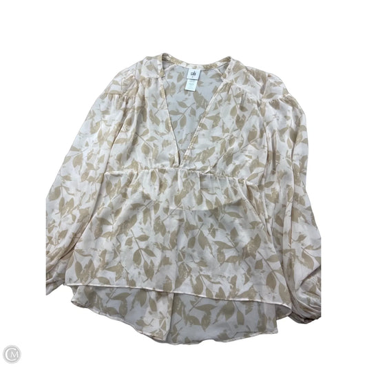 Top Long Sleeve By Cabi In Red, Size: S