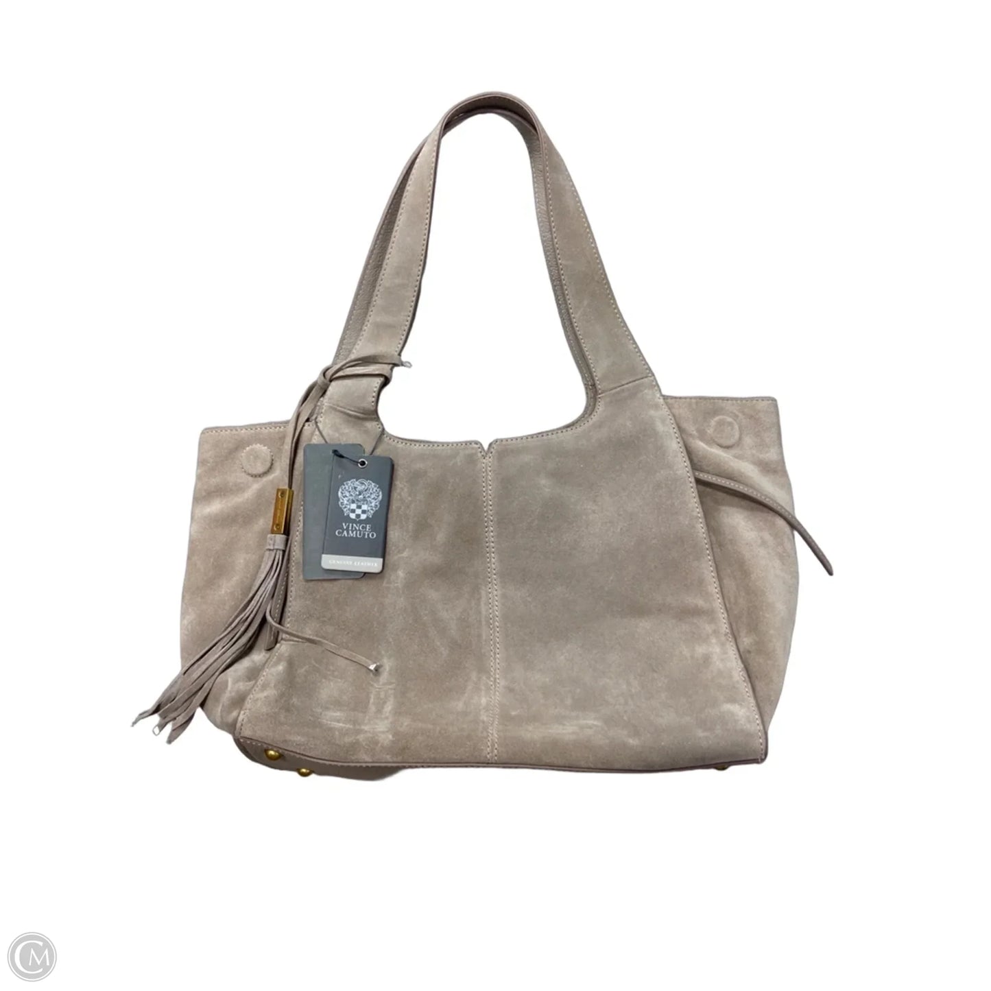 Handbag Leather By Vince Camuto, Size: Large
