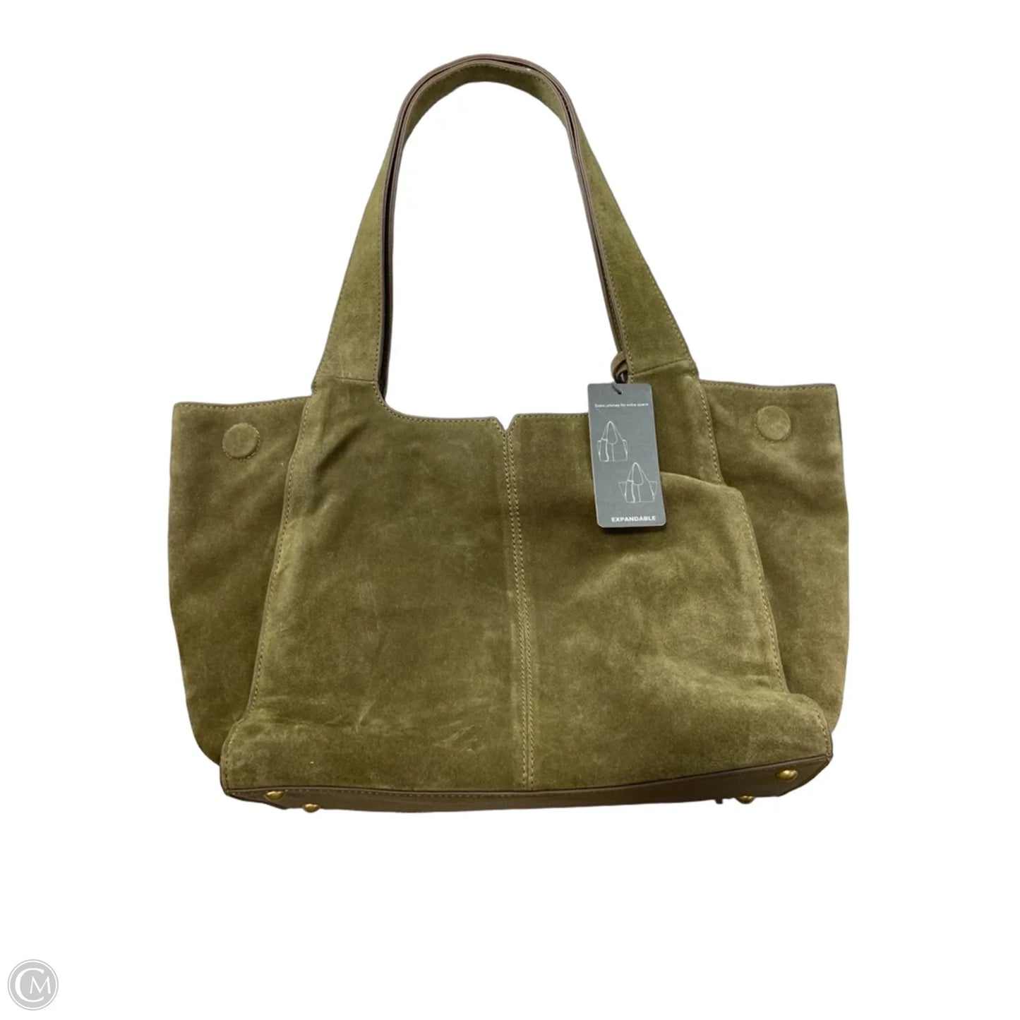 Handbag Leather By Vince Camuto, Size: Large