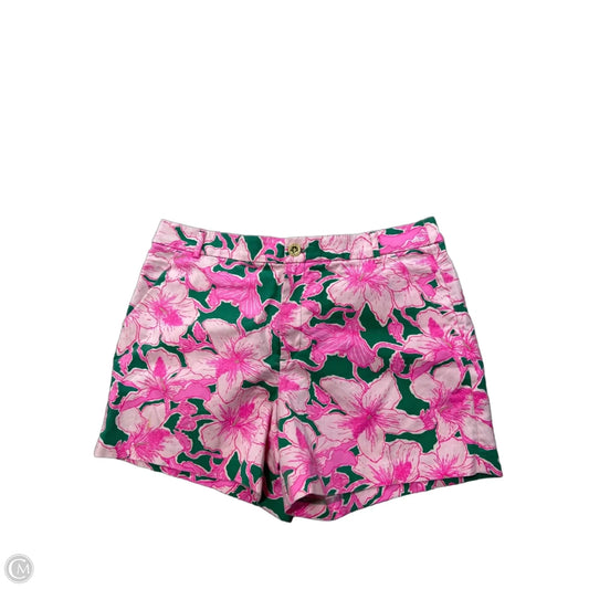 Shorts Designer By Lilly Pulitzer In Green & Pink, Size: 14