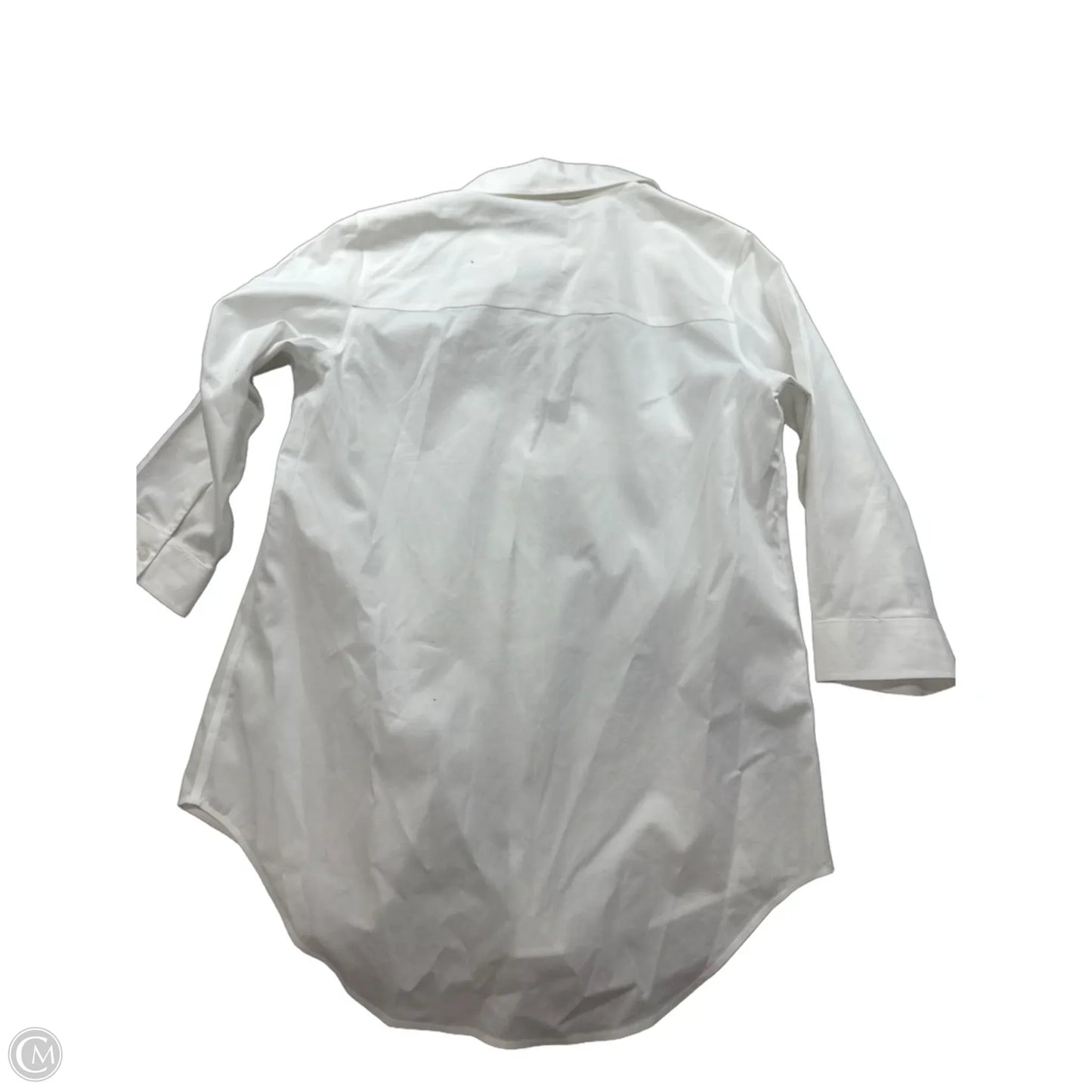 Top Long Sleeve Basic By Chicos In White, Size: S
