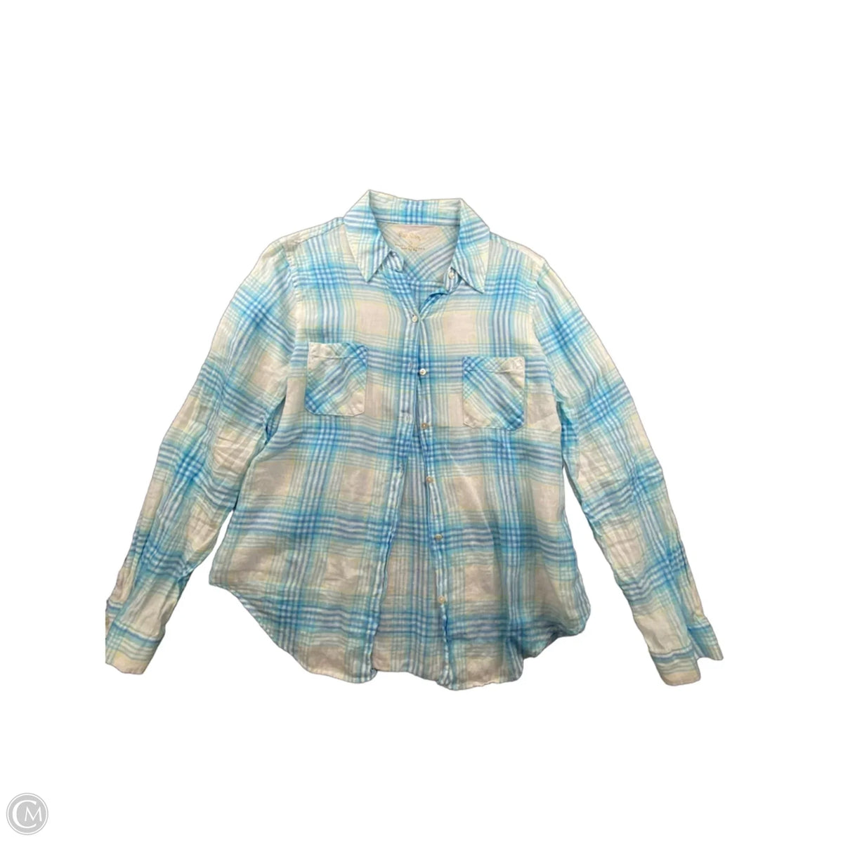 Top Long Sleeve Designer By Lilly Pulitzer In Plaid Pattern, Size: S