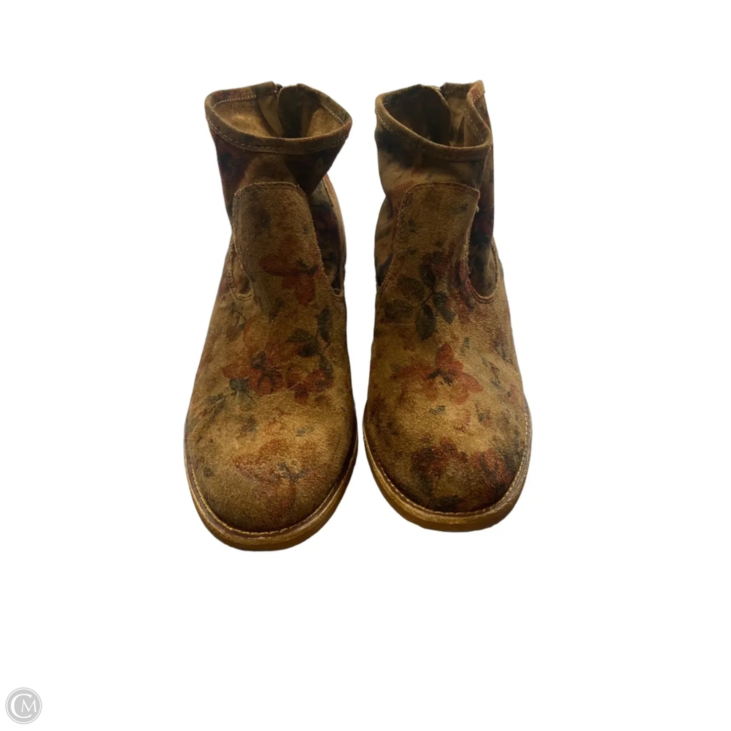 Boots Ankle Flats By Sofft In Brown, Size: 8.5
