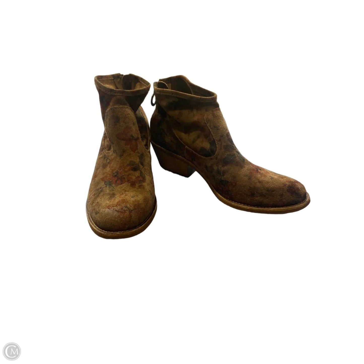 Boots Ankle Flats By Sofft In Brown, Size: 8.5