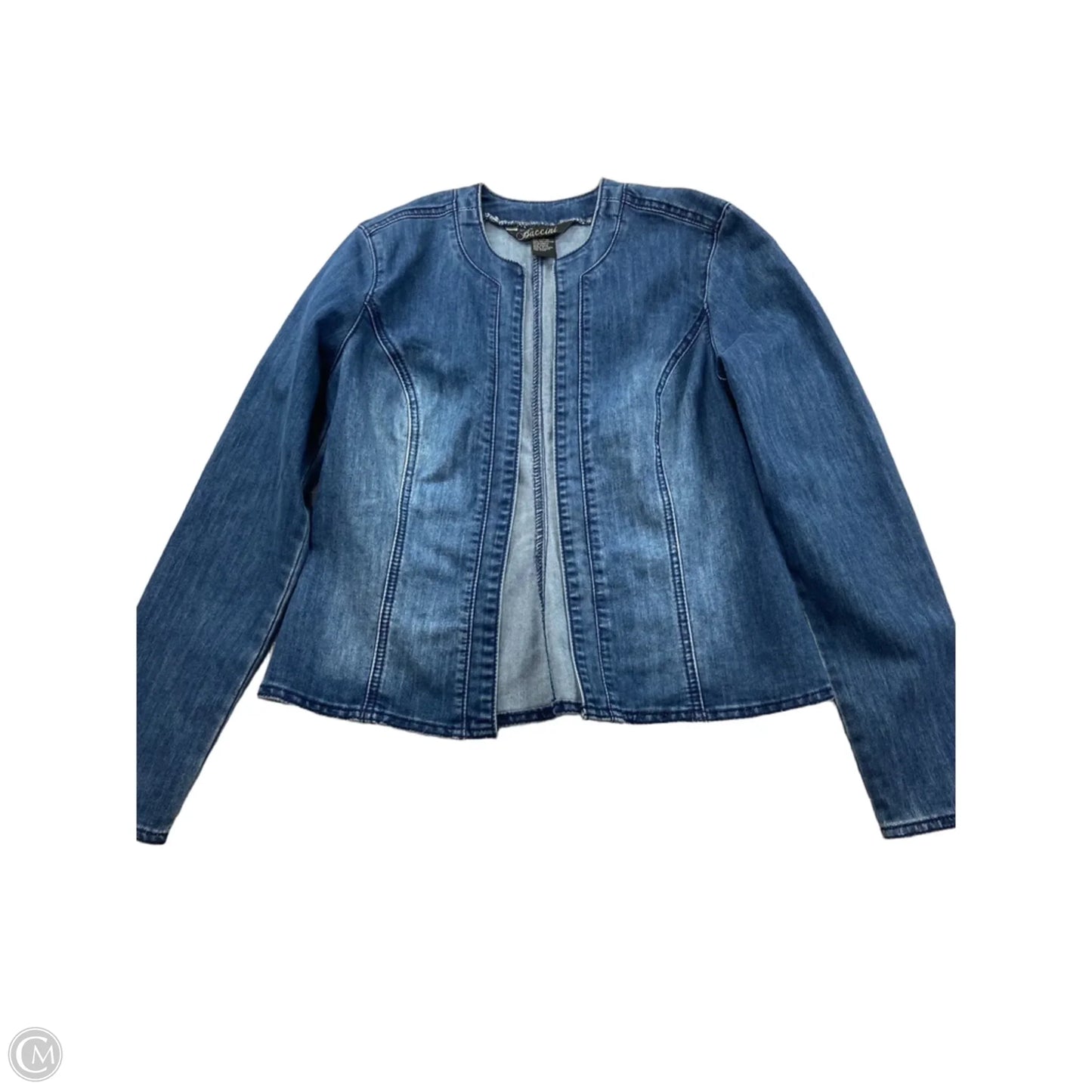 Jacket Denim By Baccini In Blue Denim, Size: Sp