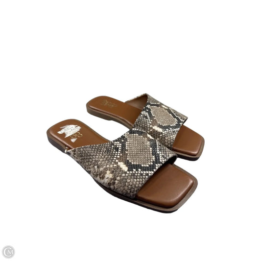 Sandals Flats By Franco Sarto In Snakeskin Print, Size: 9