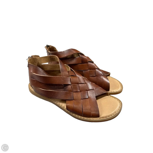 Sandals Flats By Born In Brown, Size: 8