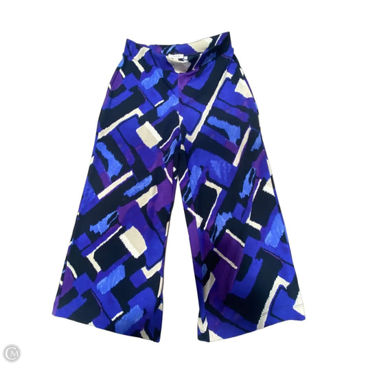 Pants Wide Leg By Chicos In Blue & Purple, Size: 4p
