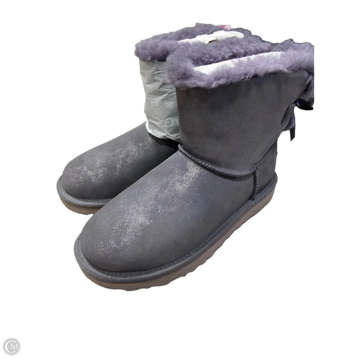 Boots Designer By Ugg In Grey, Size: 6