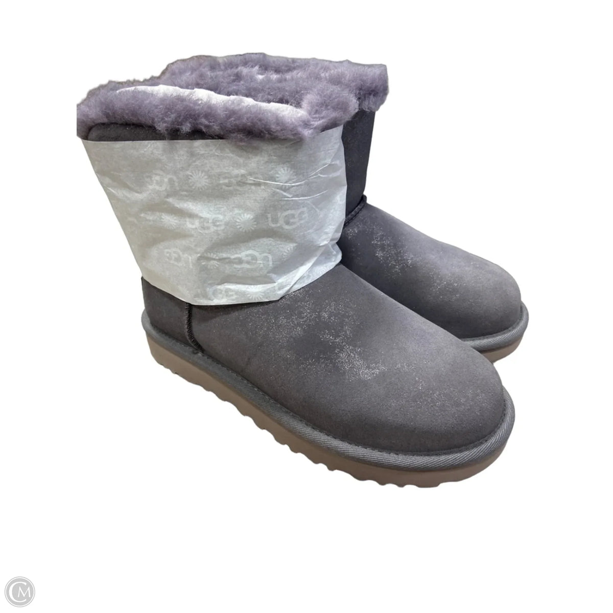Boots Designer By Ugg In Grey, Size: 6
