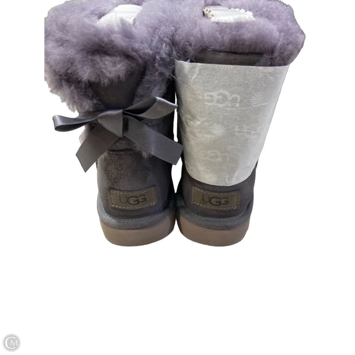 Boots Designer By Ugg In Grey, Size: 6