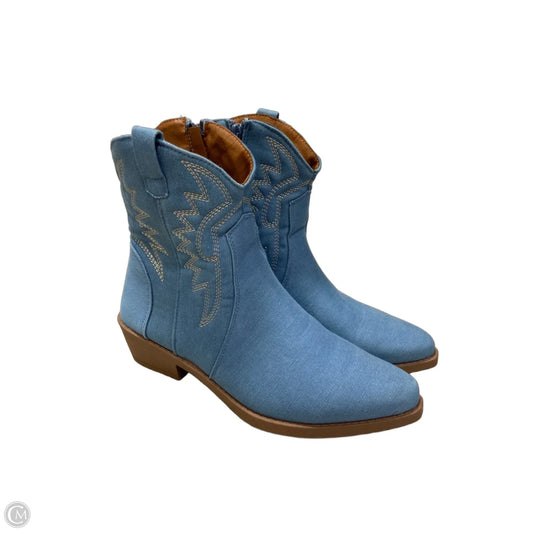 Boots Western By Shein In Blue, Size: 9