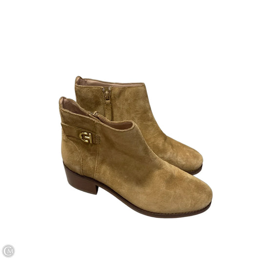 Boots Ankle Heels By Cole-haan In Tan, Size: 7.5
