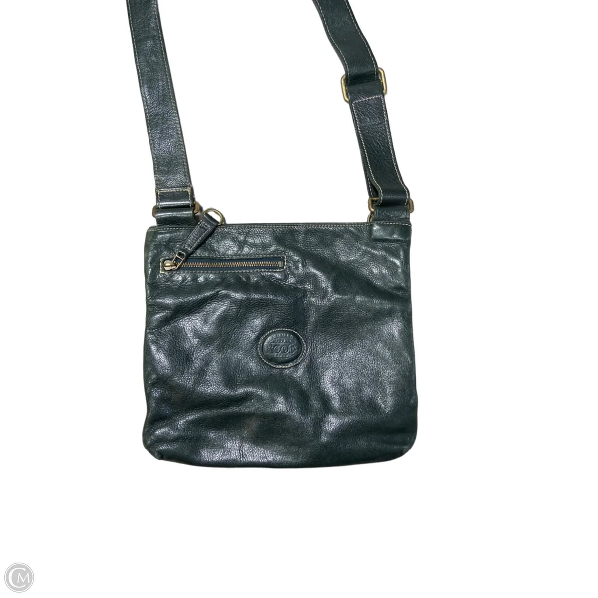 Handbag Leather By Roots, Size: Medium