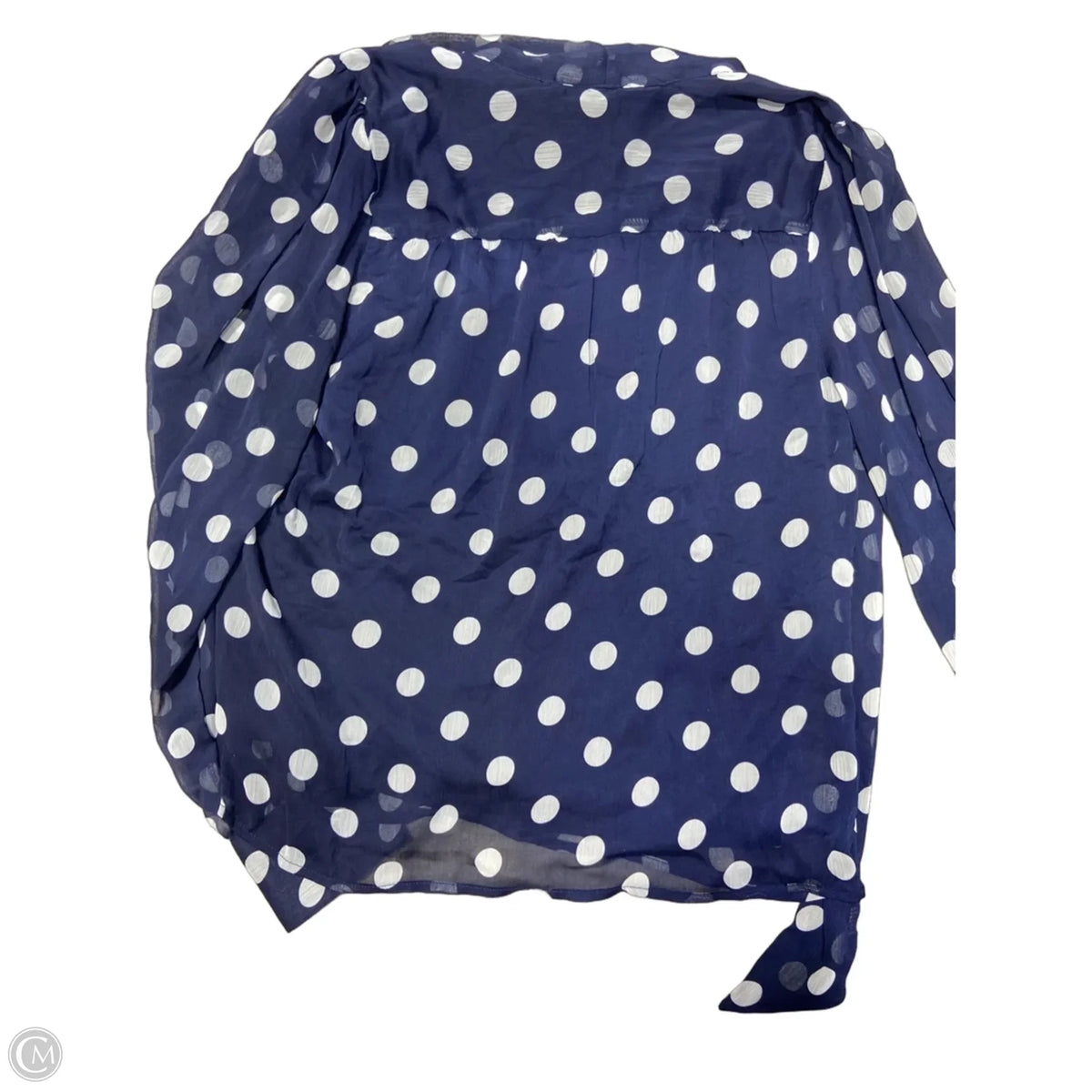 Top Long Sleeve By Joie In Polkadot Pattern, Size: L