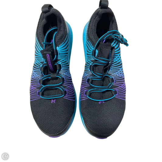Shoes Athletic By Under Armour In Black & Blue, Size: 8