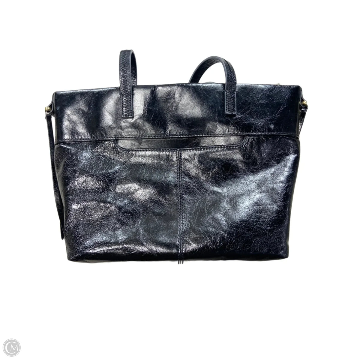 Handbag Leather By Hobo Intl, Size: Medium