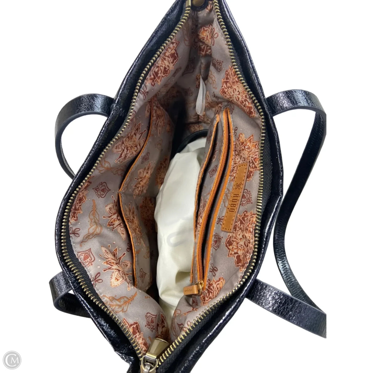 Handbag Leather By Hobo Intl, Size: Medium
