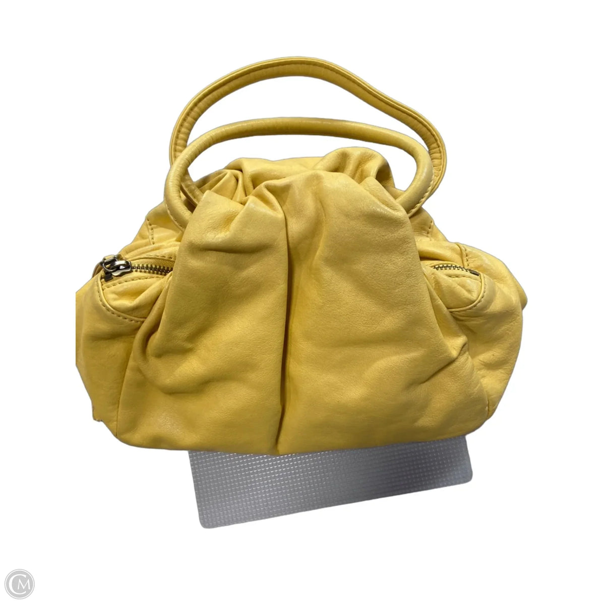 Handbag Leather By Hobo Intl, Size: Medium