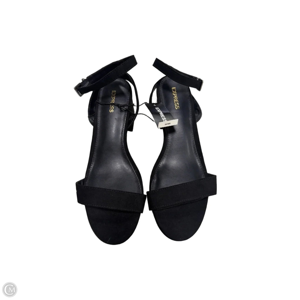 Sandals Heels Block By Express In Black, Size: 9