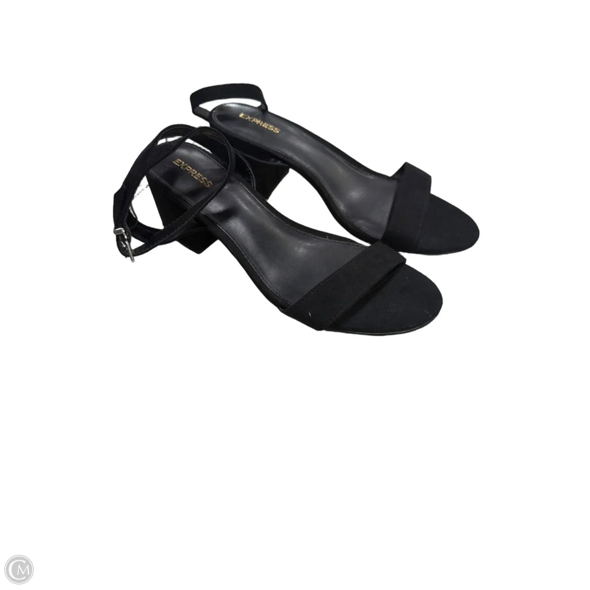 Sandals Heels Block By Express In Black, Size: 9