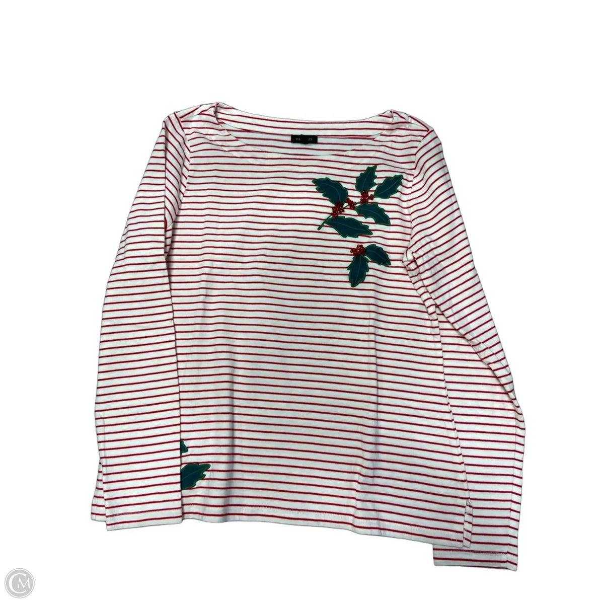 Top Long Sleeve By Talbots In Striped Pattern, Size: S