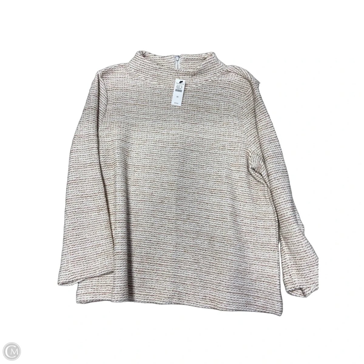 Top Long Sleeve By Talbots In Beige, Size: M