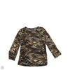 Top Long Sleeve Basic By No Boundaries In Animal Print, Size: M