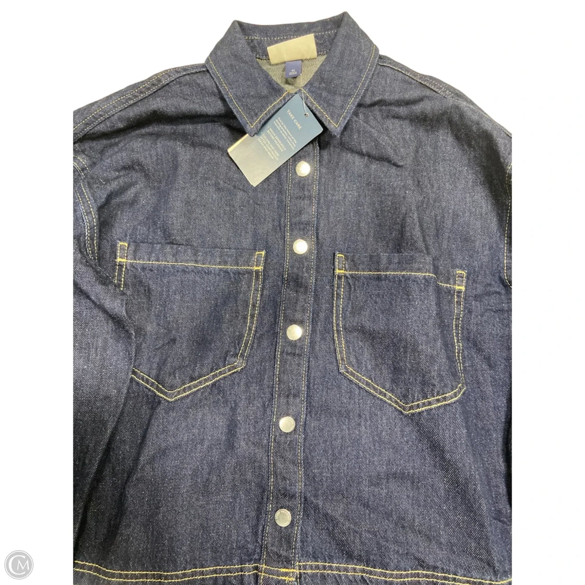 Top Long Sleeve By Universal Thread In Blue Denim, Size: Xs