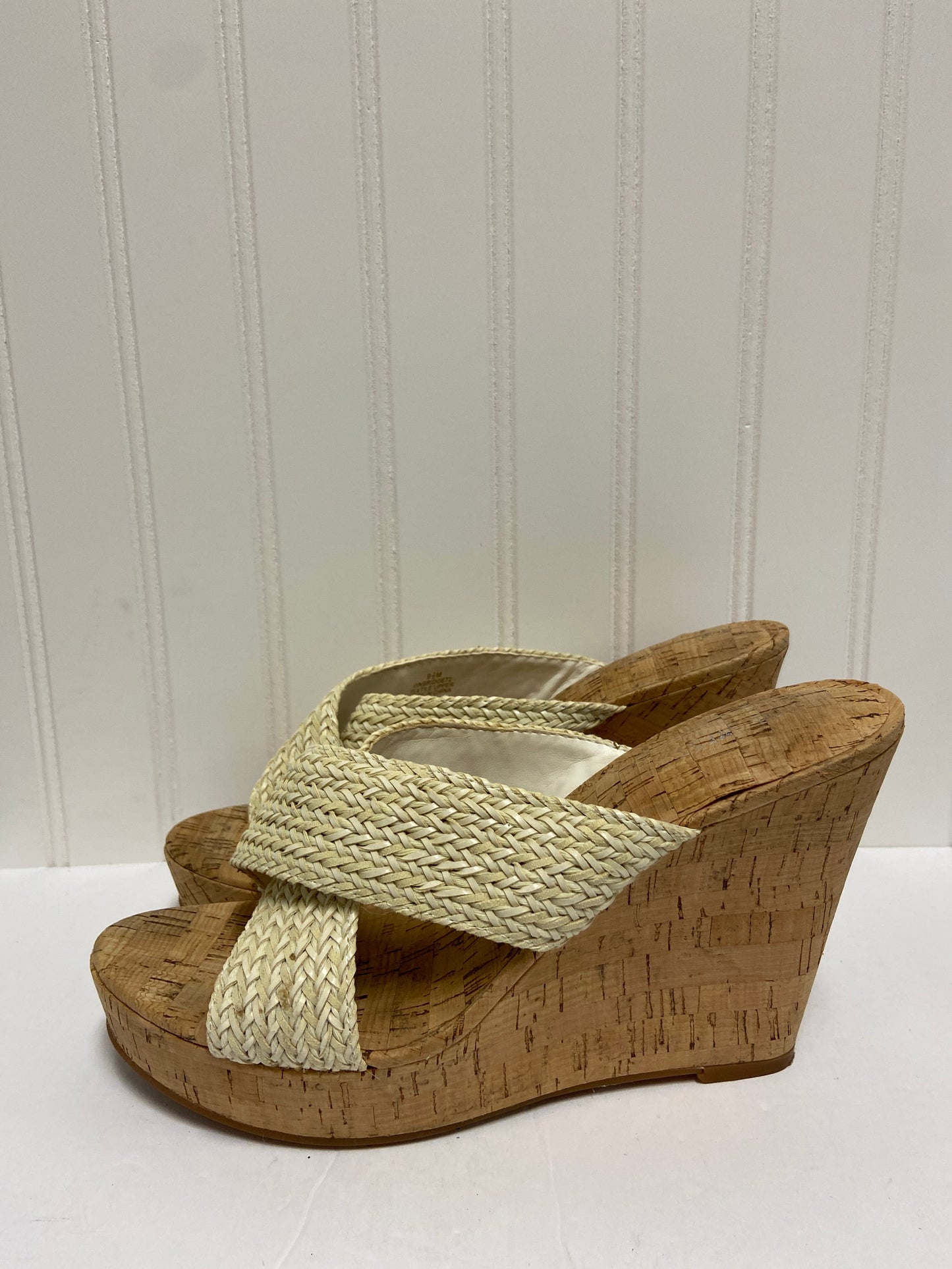 Sandals Heels Wedge By Nine West  Size: 9.5